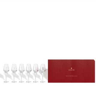 Set of 6 Crystal Glasses (2cl)